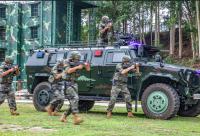 武警廣西總隊機動支隊開展反恐演練